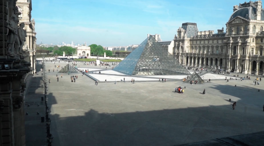 The Louvre courtyard